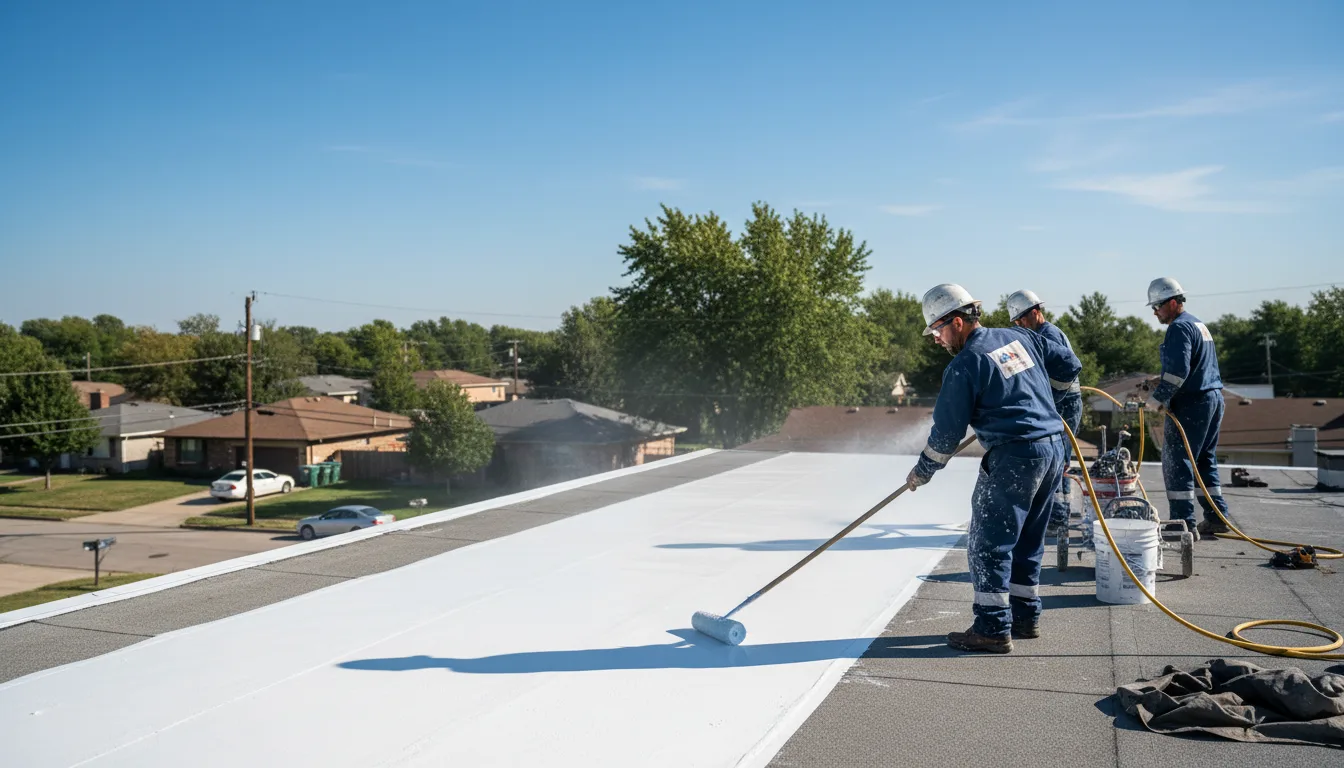 Commercial roof coating in Oakhurst, OK near me